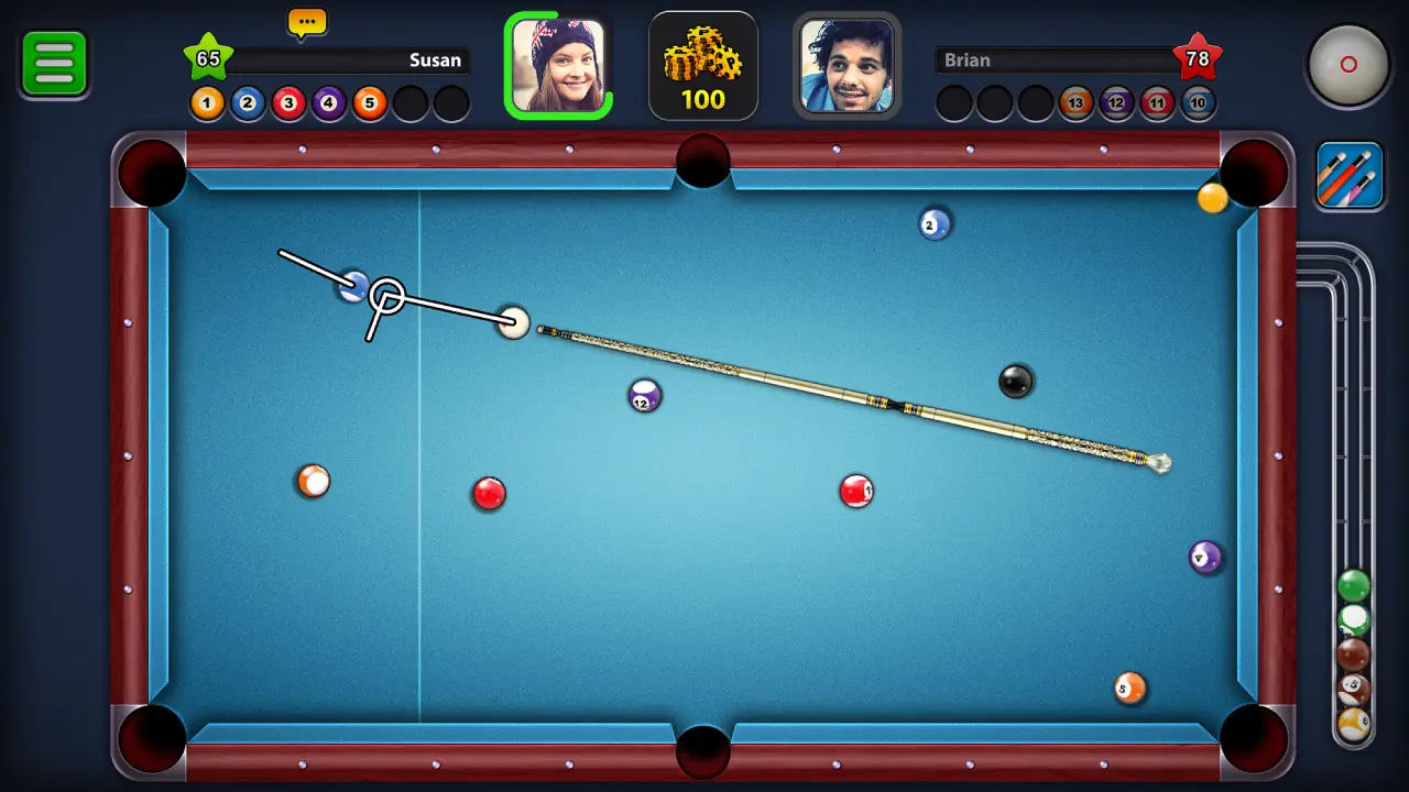 تحميل لعبة 8 Ball Pool mod coins 